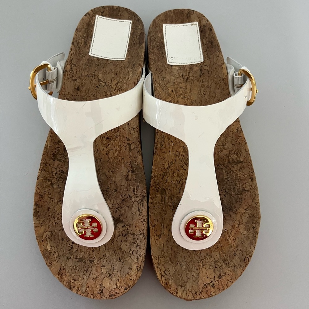 Tory Burch Patent Leather Classic Thong Sandal